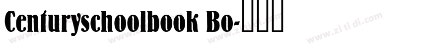 Centuryschoolbook Bo字体转换